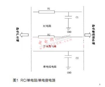 RC電路或者單電阻、單電容電路