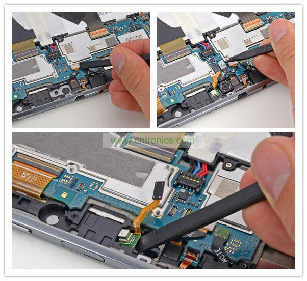 拆前置、后置攝像頭及閃光燈