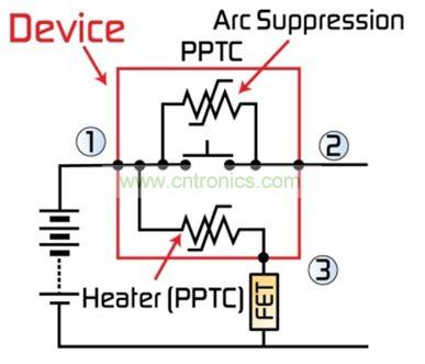 圖2：最新代MHP-SA器件整合了一個第三端子，用于外部激活