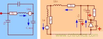 當(dāng)DS端電壓上升，次級(jí)的電壓達(dá)到輸出電壓