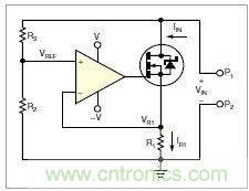 圖1：MOSFET的電阻變化，功能上像是一只可變電阻