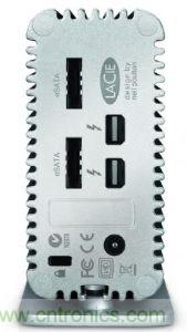 圖2：Thunderbolt周邊可利用多線串接方式，在單一傳輸線纜同時(shí)傳送影像與數(shù)碼資料