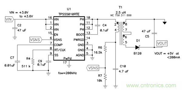 史上最簡隔離式偏壓電源電路，零件少價格低