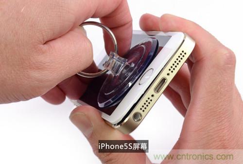 土豪金iPhone 5S拆解：內(nèi)部結(jié)構(gòu)升級，維修難度增加