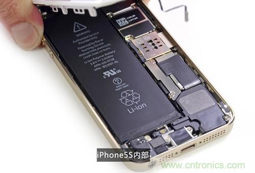 土豪金iPhone 5S拆解：內(nèi)部結(jié)構(gòu)升級，維修難度增加