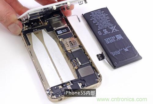 土豪金iPhone 5S拆解：內(nèi)部結(jié)構(gòu)升級，維修難度增加