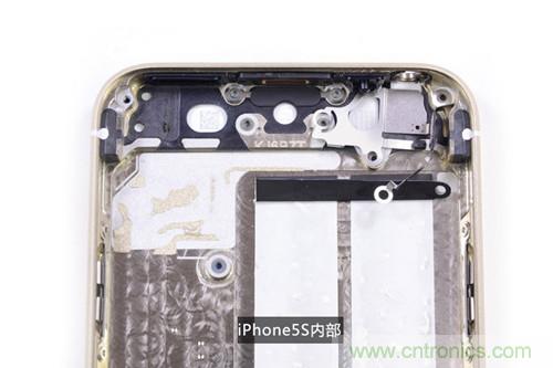 土豪金iPhone 5S拆解：內(nèi)部結(jié)構(gòu)升級，維修難度增加