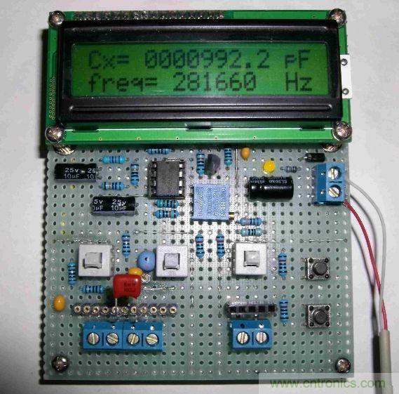 DIY集電容、電感和頻率為一體的測量儀器
