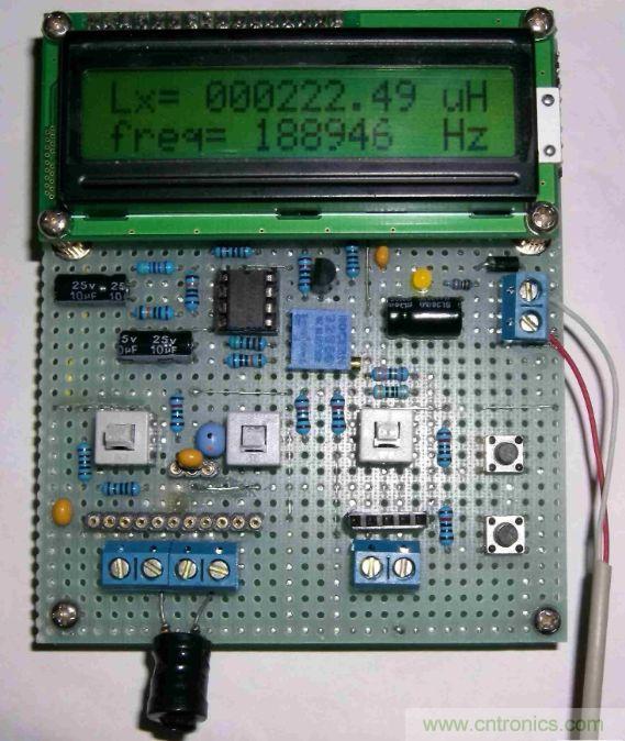 DIY集電容、電感和頻率為一體的測量儀器