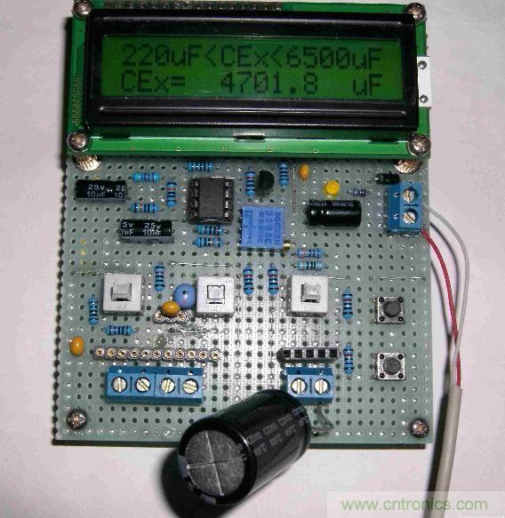 DIY集電容、電感和頻率為一體的測量儀器