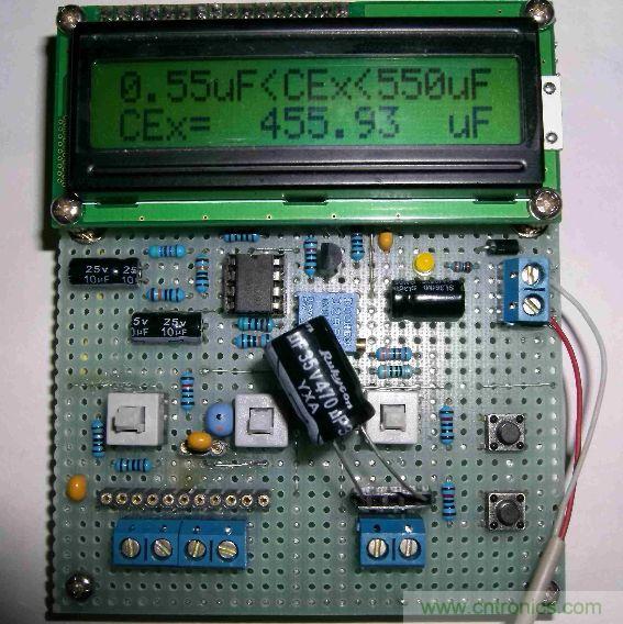 DIY集電容、電感和頻率為一體的測量儀器