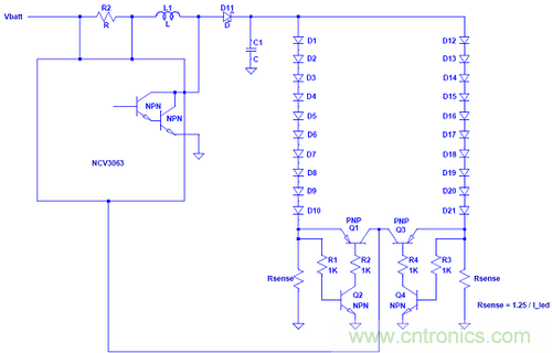 工程師筆記:低成本單個(gè)電流環(huán)路驅(qū)動(dòng)多串LED設(shè)計(jì)