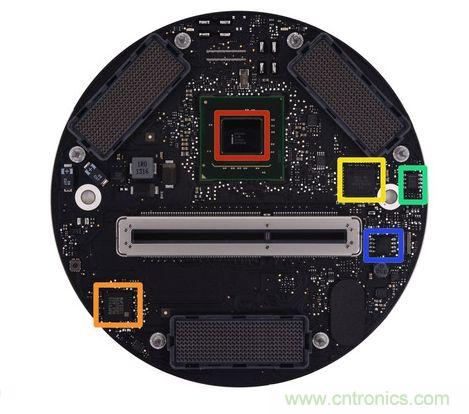 Mac Pro的主板、雙顯卡和各種I/O接口