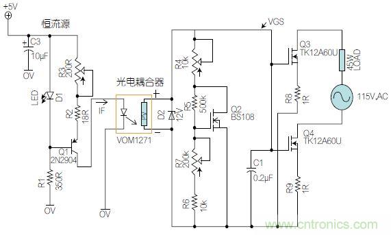 圖1：基于有源器件的線性區(qū)域進(jìn)行功率控制。