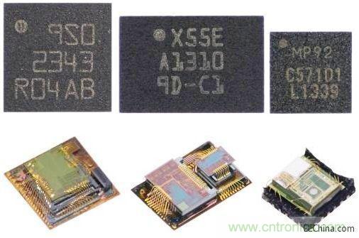 來自三家不同供應(yīng)商的9軸MEMS傳感器尺寸、內(nèi)部結(jié)構(gòu)都大不相同