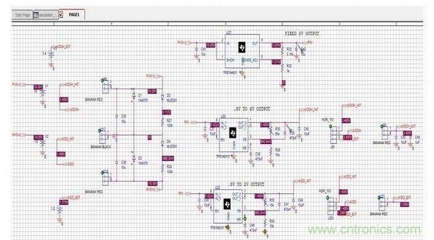 原理圖測試平臺和各個(gè)節(jié)點(diǎn)的仿真值
