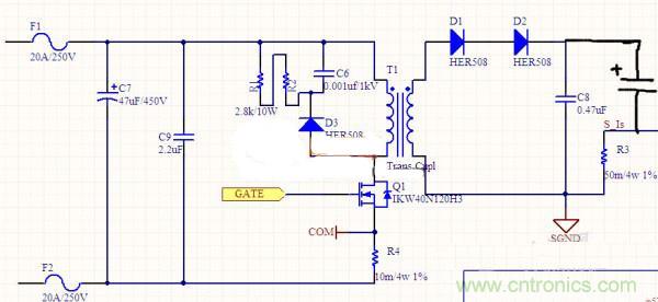 高人指點：反激初級電流波形異常如何解決？