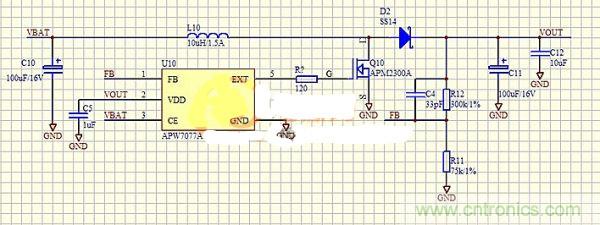 在MOS管G級和升壓芯片之間添加電阻有什么意圖？