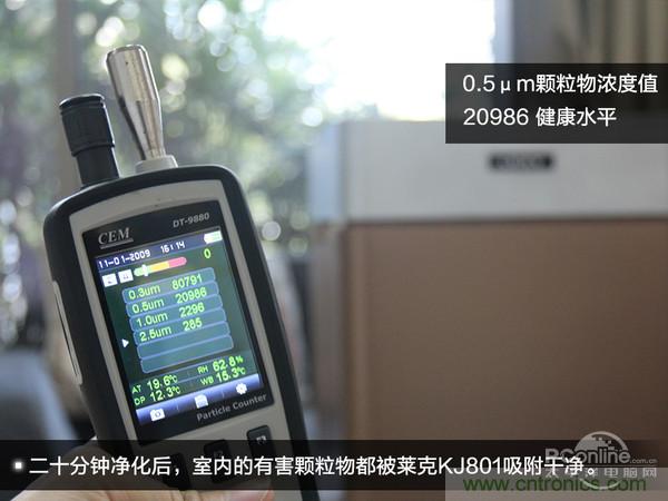 萊克KJ801空氣凈化器評(píng)測(cè)：超大空氣潔凈量！