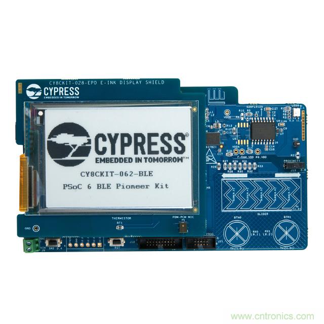 Cypress Semiconductor PSoC 6 BLE Pioneer 套件現已入庫 Digi-Key;客戶預訂訂單陸續(xù)發(fā)貨中