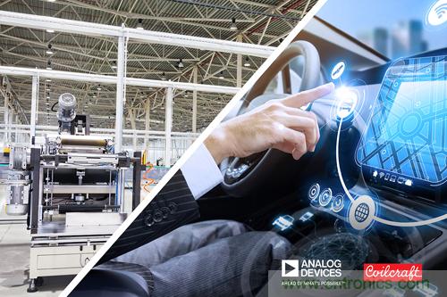 貿(mào)澤聯(lián)手Analog Devices與Coilcraft推出降噪解決方案，有效抑制汽車和工業(yè)應用中的EMI干擾