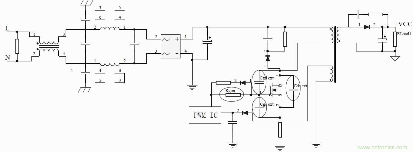 如何改善開關電源電路的EMI特性？