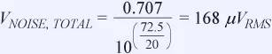 信號鏈中放大器噪聲對總噪聲有多少貢獻？