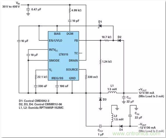 這是真的嗎？采用單IC也能構建緊湊、高效的雙極性穩(wěn)壓器？