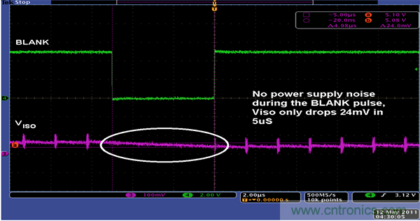 利用isoPower器件屏蔽電源，從而提高精度