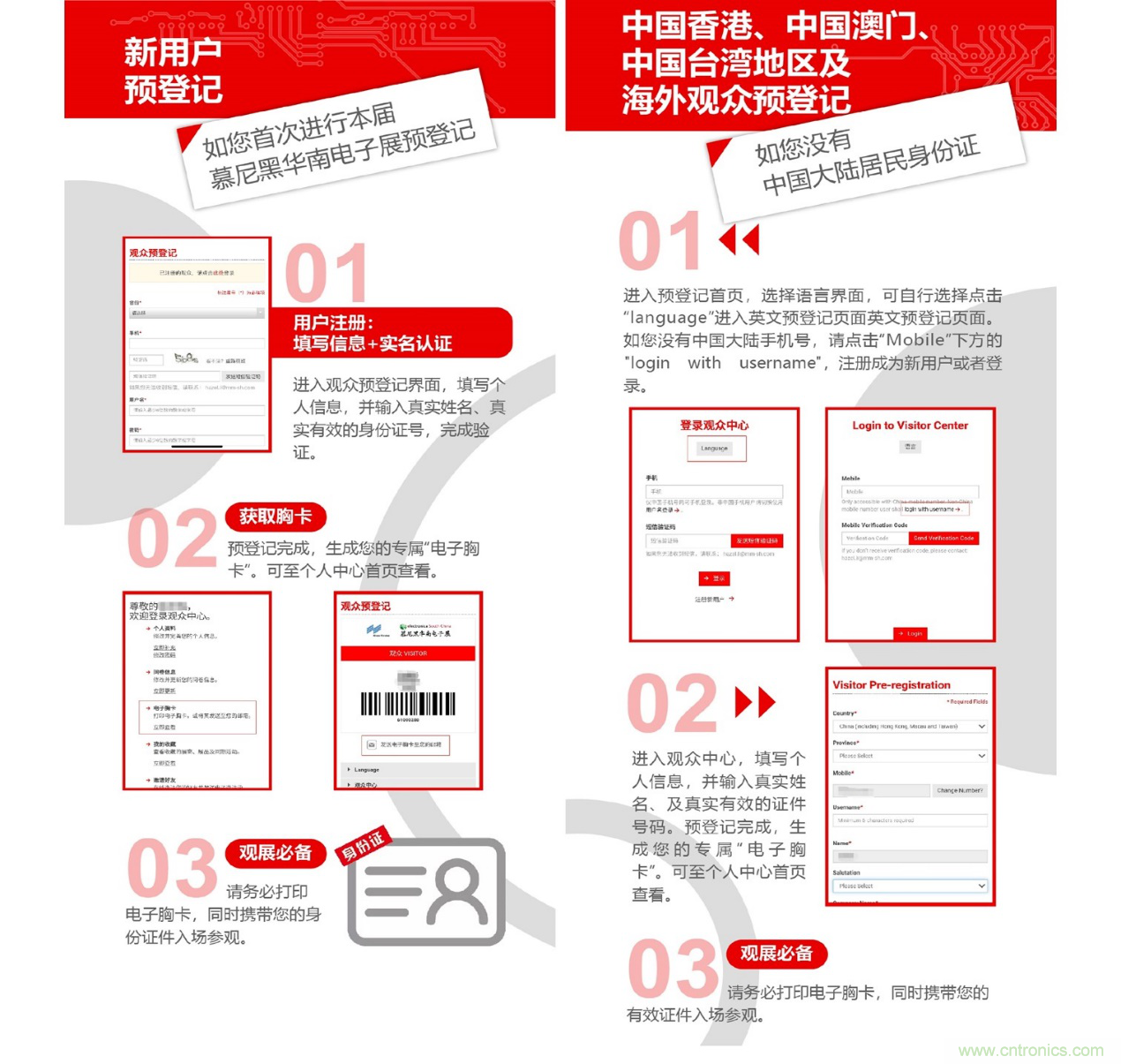 2020慕尼黑華南電子展觀眾預登記通道開啟！