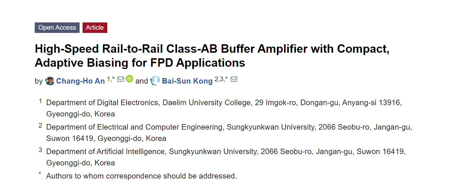 新型Class-AB緩沖放大器，適用于FPD應(yīng)用