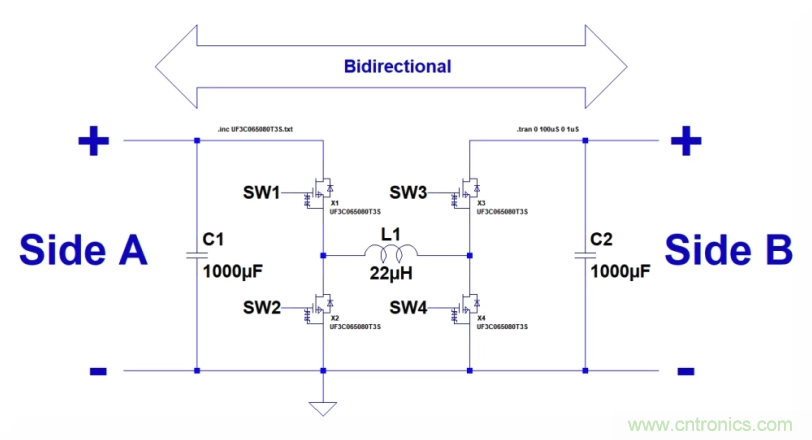 如何使用碳化硅MOSFET設計雙向降壓-升壓轉(zhuǎn)換器？