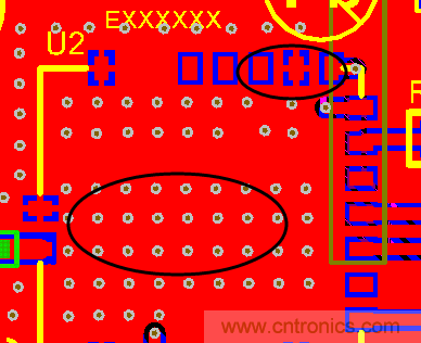 如何引腳接地十字焊盤，過孔完全接地?