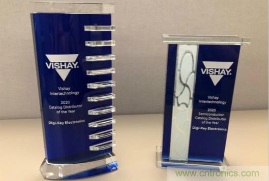 實現(xiàn)合作共贏！Digi-Key斬獲Vishay頒發(fā)的兩項大獎