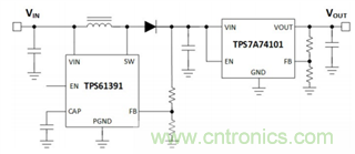 TPS61391升壓變換器，為電容麥克風提供48V超低噪聲幻象電源