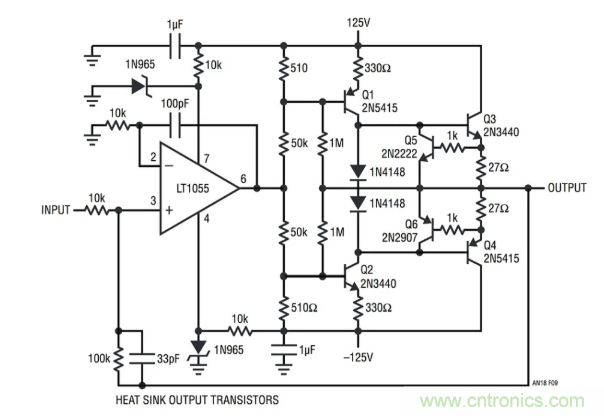 如何實現(xiàn)調(diào)整運放提供50V或更高的電壓？