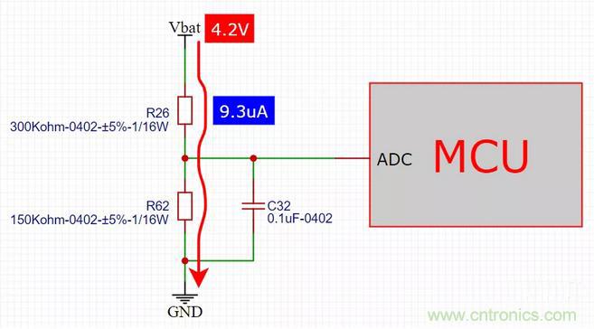 電池電壓偵測電路&ldquo;踩坑&rdquo;：分壓電阻的精度竟然是5%，不是1%