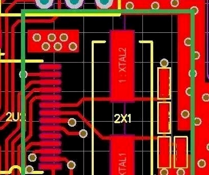 時鐘晶體下面鋪地和走線 時鐘晶體下面鋪地和走線
