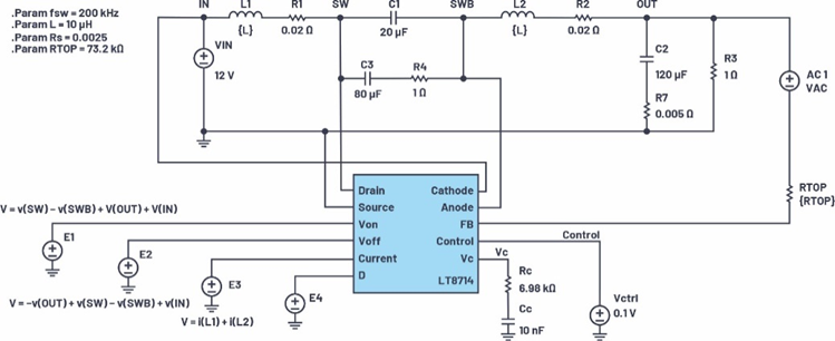 適用于電流模式DC-DC轉(zhuǎn)換器的統(tǒng)一的LTspice AC模型 適用于電流模式DC-DC轉(zhuǎn)換器的統(tǒng)一的LTspice AC模型