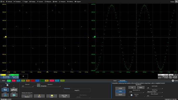 縮小數(shù)字示波器波形中的間隙 縮小數(shù)字示波器波形中的間隙