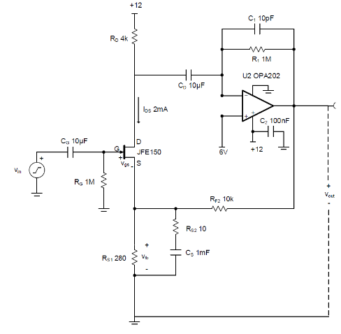 如何使用分立式 JFET 放大低噪聲電路中的小信號(hào)？