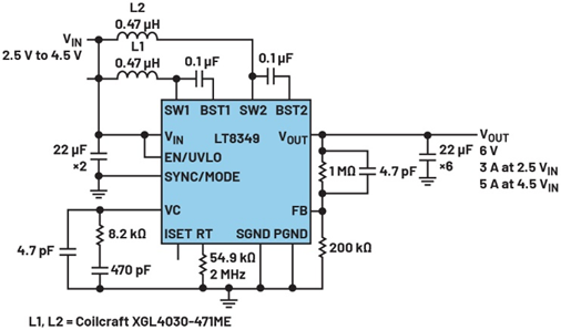 單芯片干翻傳統(tǒng)方案！兩相升壓轉(zhuǎn)換器如何將低壓大功率密度拉滿？