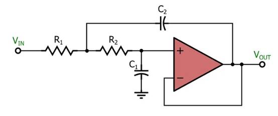 電感器輸出，運算放大器輸入：二階有源濾波器簡介