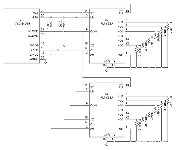 測量電池管理系統(tǒng)中的多個溫度，并節(jié)省電力