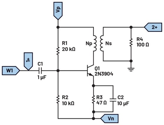 ADALM2000實(shí)驗(yàn):變壓器耦合放大器 ADALM2000實(shí)驗(yàn):變壓器耦合放大器